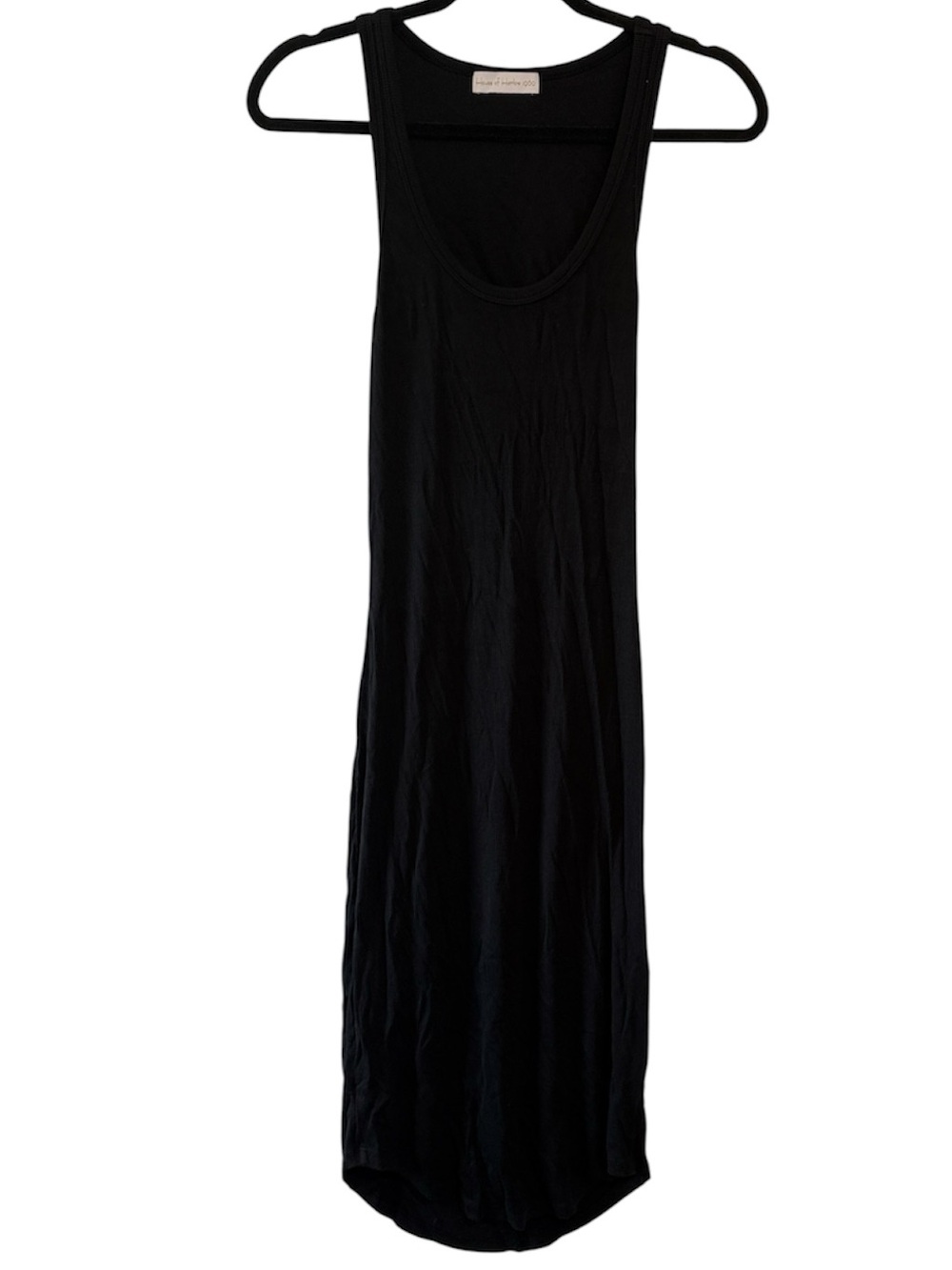 House of Harlow 1960 Black Ribbed Casual Tank Dress